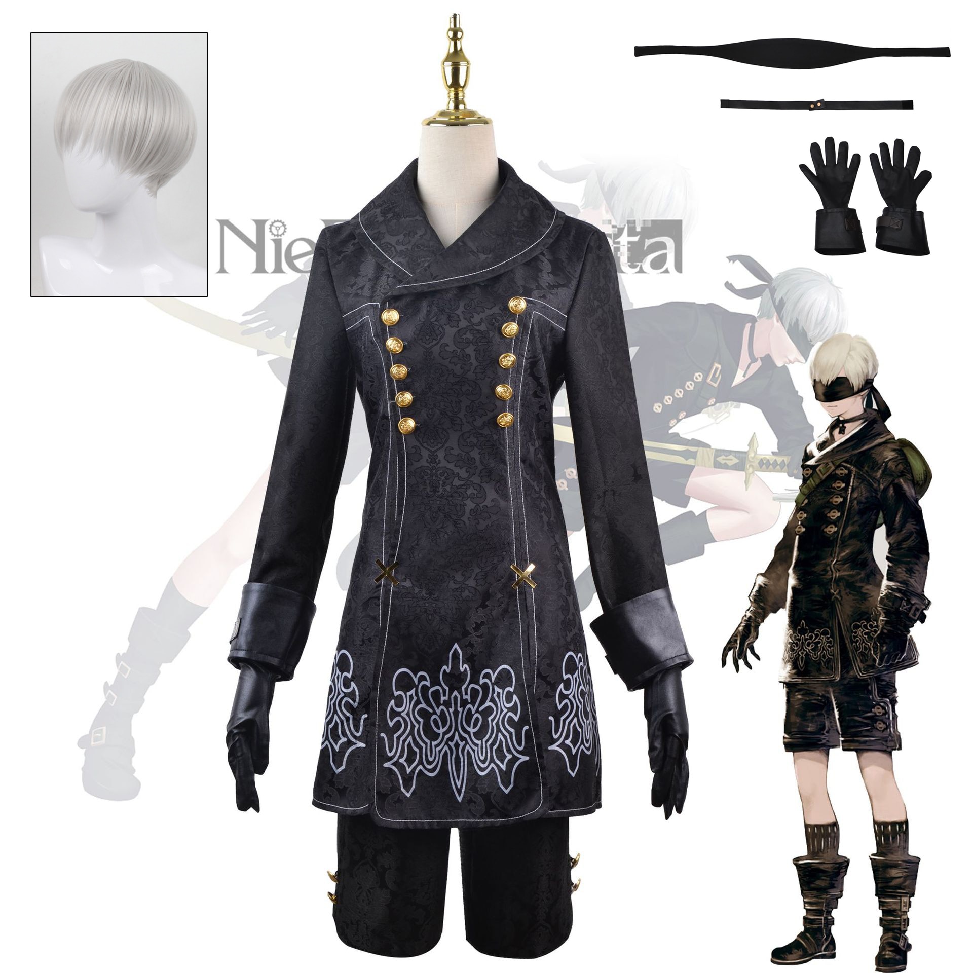 Nier 丶Ÿ ڽ ǻ, 丣 9S No.9 S Ÿ S ǻ,  Ʈ,    ǻ, ҷ Ƽ ҽ